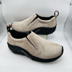 Merrell Jungle Moc ‘Taupe’ Tan (J60802) Women’s Size 7.5 Suede Slip-On Shoes